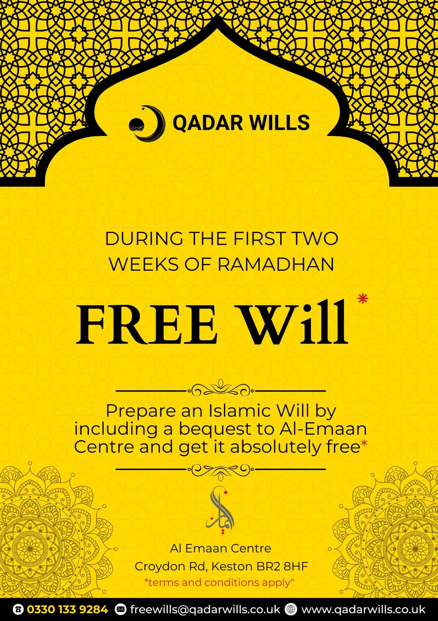 Qadar wills Free Islamic will